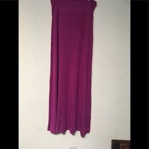 Purple maxi skirt